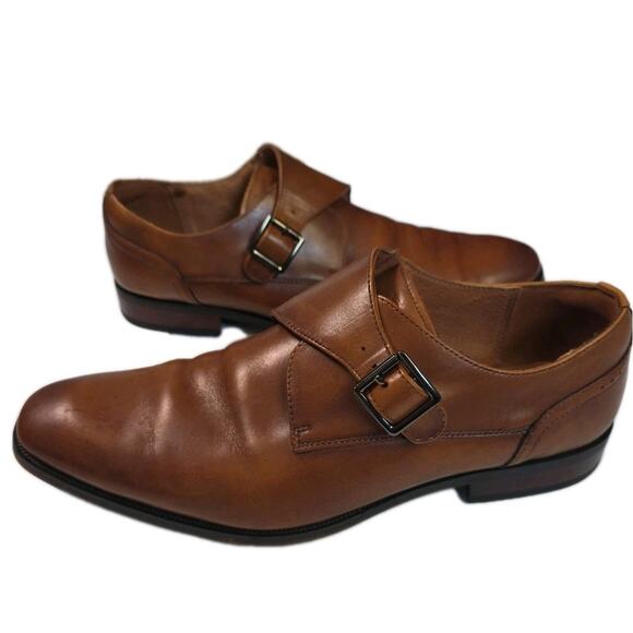 Florsheim Belfast Monk Strap Shoes Cognac Leather Mens 11.5M Dress main image 11
